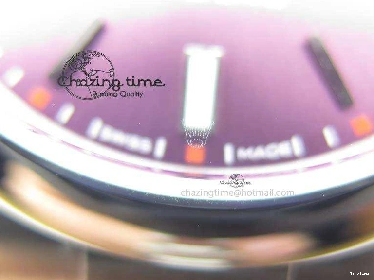 MiroTime 0509 Thermal Oyster Perpetual 39mm 114300 JF 1:1 Best Edition Grape Dial On SS Bracelet SA 3792
